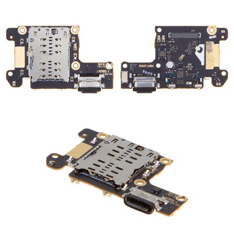 Flat Cable compatible with Xiaomi Mi 9T, Mi 9T Pro, Redmi K20, Redmi K20 Pro, microphone, charge connector, with SIM connector, Original PRC , M1903F10G, M1903F11G, M1903F10I, M1903F11I 