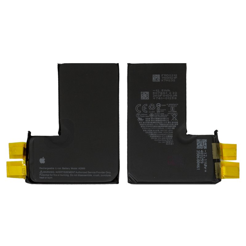 Аккумулятор для iPhone 14 Pro, Li-ion, 3,87 B, 3200 мАч, без ...