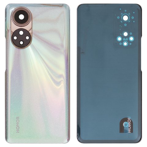 Housing Back Cover compatible with Huawei Honor 50; Samsung, gray, with camera lens, frost crysta