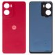 Housing Back Cover compatible with Motorola Moto G05, (red, plum red)