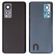 Задняя панель корпуса для Xiaomi 12, черная, со стеклом камеры, Original (PRC)