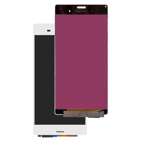 Pantalla LCD puede usarse con Sony D6603 Xperia Z3, D6633 Xperia Z3 DS, D6643 Xperia Z3, D6653 Xperia Z3, blanco, High Copy