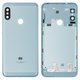 Panel trasero de carcasa puede usarse con Xiaomi Mi A2 Lite, Redmi 6 Pro, azul, M1805D1SG