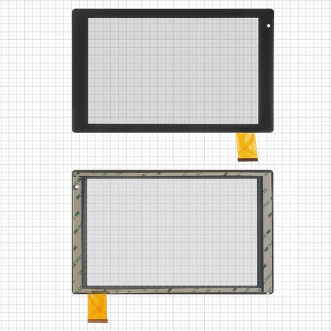 Cristal táctil puede usarse con China Tablet PC 10,1"; Archos 101b Oxygen, negro, 259 mm, 50 pin, 160 mm, capacitivo, 10,1", #HXD 1076 V4.0 HXD 1076 V3.0