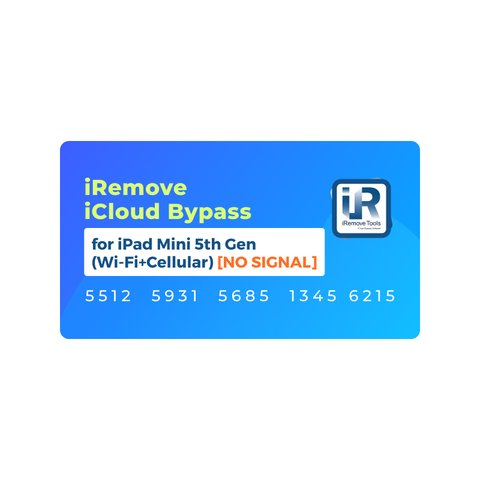 iRemove iCloud Bypass para iPad Mini 5th Gen Wi Fi+Cellular  [NO SIGNAL]