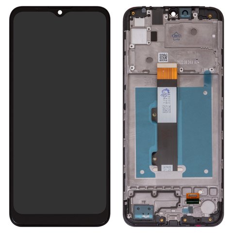 Pantalla LCD puede usarse con Motorola Moto E20 XT2155, negro, con marco, High Copy