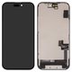 Pantalla LCD puede usarse con iPhone 15, negro, con marco, AAA, (TFT), ZY, LTPS