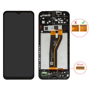 Pantalla LCD puede usarse con Samsung A146B Galaxy A14 5G, negro, con marco, Original PRC , 48 pin, BS066FBM L09 DB01_1.1