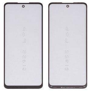 Vidrio de carcasa G+OCA PRO puede usarse con Motorola Moto G40 Fusion, Moto G60, Moto G60s, con película OCA, negro