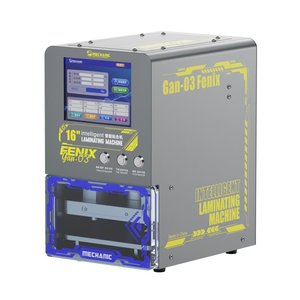 Dispositivo para pegar módulos de pantallas Mechanic GAN 03 FENIX puede usarse con celulares; tablet PC, se usa para pantallas de hasta 16"