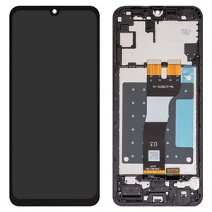 Pantalla LCD puede usarse con Samsung A057 Galaxy A05s, negro, con marco, High Copy