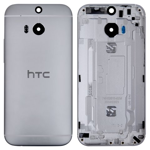 Задня панель корпуса для HTC One M8, сіра