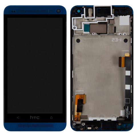 Дисплей для HTC One M7 801e, синій, Original PRC 