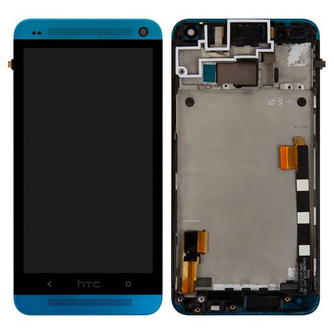 Дисплей для HTC One M7 801e, голубой, Original PRC 