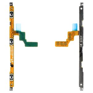 Шлейф для Samsung A205F DS Galaxy A20, A305F DS Galaxy A30, A307 Galaxy A30s, A405F DS Galaxy A40, A505F DS Galaxy A50, A507 Galaxy A50s, кнопок звуку, кнопки ввімкнення