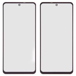 Стекло корпуса для Xiaomi Mi 10T Lite, Poco X3, Poco X3 NFC, Poco X3 Pro, Redmi Note 9 Pro 5G, с OCA пленкой, черное, M2007J17G