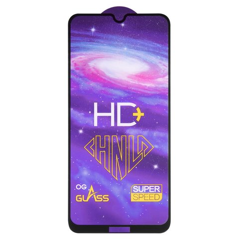 Захисне скло All Spares для Xiaomi Redmi Note 8, 0,33 мм 9H, сумісне з чохлом, Full Glue, чорний, шар клею нанесений по всій поверхні, HD+