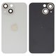 Задняя панель корпуса для iPhone 13 mini, белая, со стеклом камеры, small hole, starlight