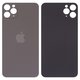 Задняя панель корпуса для iPhone 11 Pro Max, серая, не нужно снимать стекло камеры, Original (PRC), big hole, matte space gray
