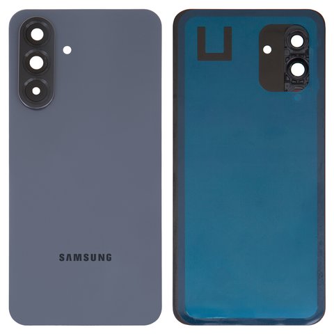 Задняя панель корпуса для Samsung A566 Galaxy A56, серая, со стеклом камеры, graphite